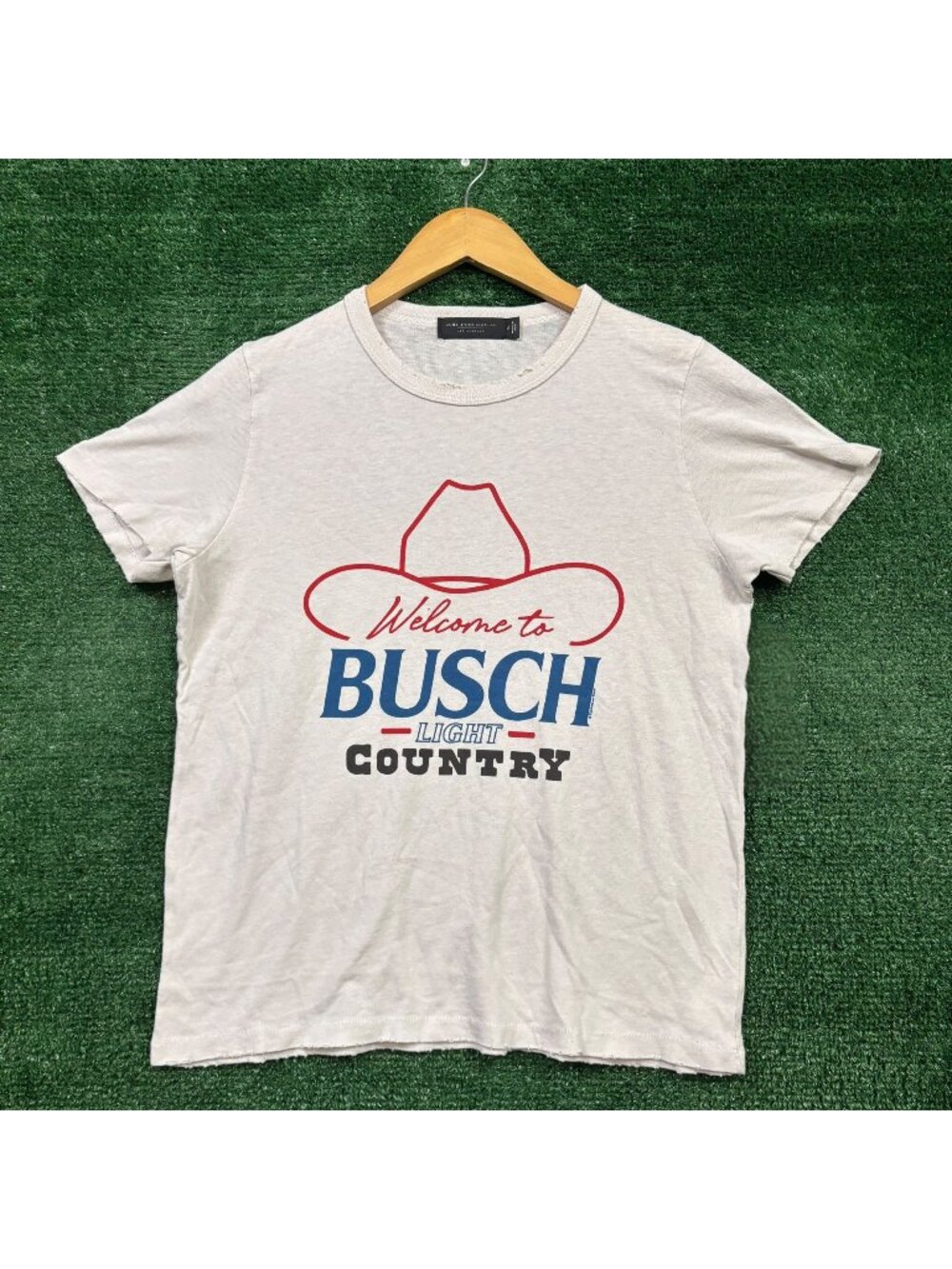 Busch Light Welcome to Busch Light Country Beige T-Shirt Size Extra Large